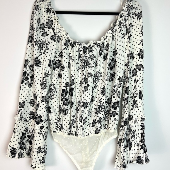 Free People One On One Date Bodysuit Tea Combo size small - Picture 1 of 13